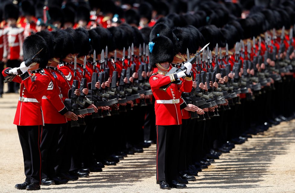 Oficiální oslava narozenin královny Alžběty II. anglicky zvaná Trooping the colour (17. června 2017)