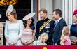 Harry a Meghan na oslavách Trooping the Colour v roce 2018