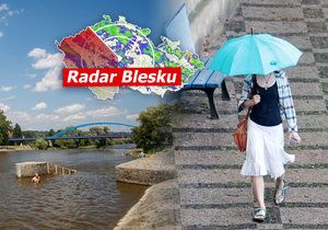 Víkend s letními až 28 °C zchladí v Česku přeháňky i bouřky. Sledujte radar Blesku.