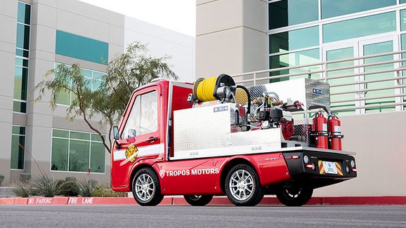 Panasonic & Tropos Motors představují koncept miniaturního hasičského elektromobilu