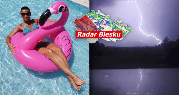 V neděli bude v Česku přes 34 °C, pak přijdou silné bouřky. Sledujte radar Blesku