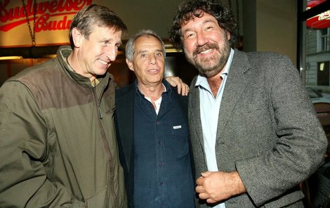 Václav Vydra, Josef Laufer a Zdeněk Troška na archivním snímku