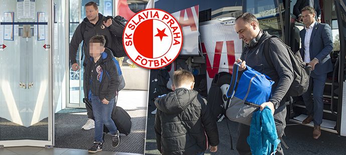 Trenér Slavie Jindřich Trpišovský vzal do Londýna i žolíka; syna Jindru...