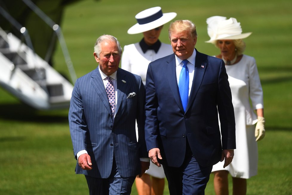 Donald Trump v Buckinghamském paláci