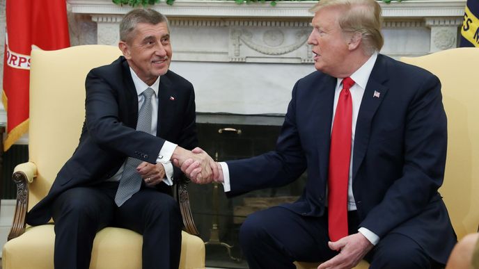 Donald Trump a Andrej Babiš v Bílém domě (7. 3. 2019)