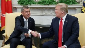 Donald Trump a Andrej Babiš v Bílém domě (7. 3. 2019)