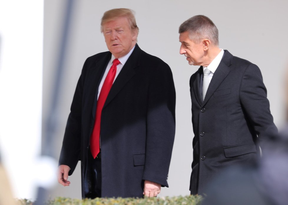 Donald Trump a Andrej Babiš v Bílém domě (7. 3. 2019)