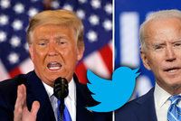 Trump zuří a ohání se soudy, Twitter mu skryl jeho zbraň. Biden vyčkává na volební výhru