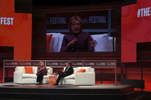 Hillary Clintonová se v pořadu The Atlantic Events Festival obula do Donalda Trumpa