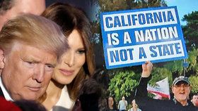 Kalifornie je země, ne stát, myslí si její obyvatelé. Trumpa za prezidenta nechtějí.