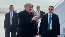Donlad Trump přistál v Davosu 21.01.2026.