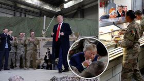 Trump oslavil díkůvzdání s vojáky v Afghánistánu: „Není místo, kde bych byl raději!“