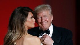 Donald Trump s manželkou na plese ku příležitosti inaugurace nového prezidenta