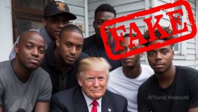 Trump objímá černošky? Fake obrázky od umělé inteligence. O hlasy menšin ovšem usiluje