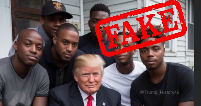 Trump si pokecal s mladými černochy? Fake!