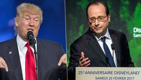 Donald Trump urazil Pařížany. Francois Hollande mu za to chce poslat lístek do Disneylandu.