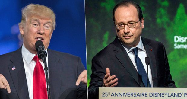 Trump zkritizoval Paříž. Hollande mu chce poslat lístek do tamního Disneylandu