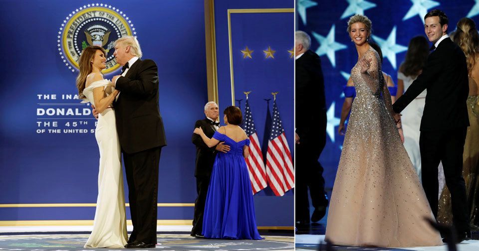 Nový prezident Spojených států Donald Trump se po páteční inauguraci zúčastnil s manželkou Melanií tří inauguračních plesů. Na dvou z nich si zatančili na píseň My Way, kterou zpopularizoval Frank Sinatra. Připojili se k nim také viceprezident Mike Pence se ženou Karen a členové Trumpovy rodiny.