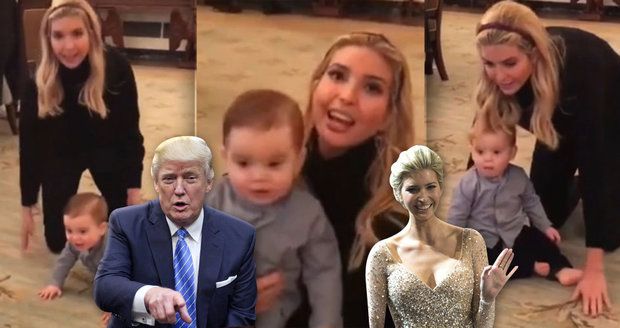 Ivanka Trumpová se zabydluje v Bílém domě: On se hýbe, jásá nad synem, který začal lézt