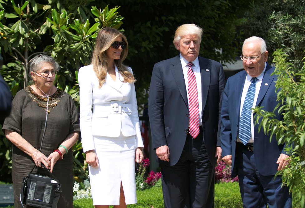 Prezident USA Donald Trump s manželkou Melanií na návštěvě Izraele.