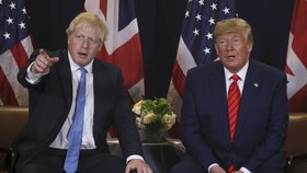 Setkání Borise Johnsona a Donalda Trumpa (24. 9. 2019)