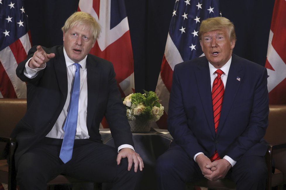Setkání Borise Johnsona a Donalda Trumpa (24.9.2019)