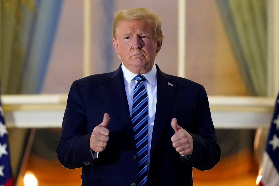 Americký prezident Donald Trump se vrátil z nemocnice do Bílého domu (5. 10. 2020)