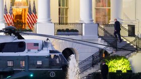 Americký prezident Donald Trump se vrátil z nemocnice do Bílého domu (5. 10. 2020)