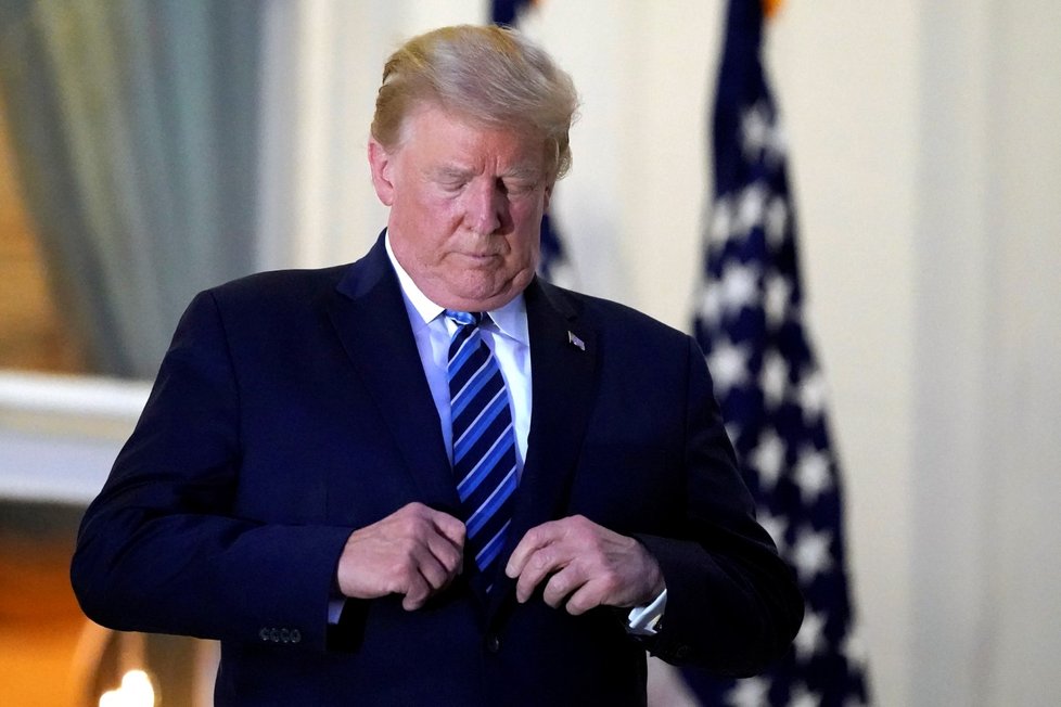 Americký prezident Donald Trump se vrátil z nemocnice do Bílého domu (5. 10. 2020)