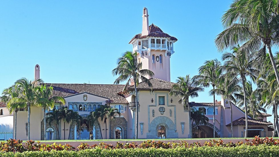 Trumpovo sídlo Mar-a-Lago na Floridě (2023).