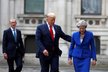 Donald Trump s Theresou Mayovou během návštěvy Velké Británie (4. 6. 2019)