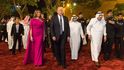 Donalda Trump s Melanií na návštěvě Saúdské Arábie.