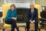 První setkání německé kancléřky Angely Merkelové s novým prezidentem USA Donaldem Trumpem