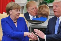 Trump dal „za uši“ Němcům i Čechům. Merkelovou ale políbil v Bílém domě