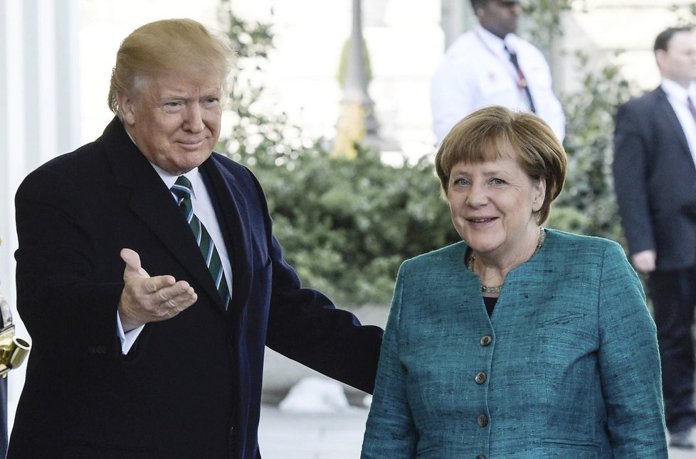 Německá kancléřka Angela Merkelová a americký prezident Donald Trump