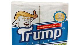 Toaletní papír značky Trump nese slogan „měkkost bez hranic“.