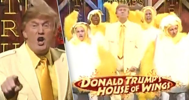 Trump ve žlutém obleku tančil s kuřaty: Hlavu USA na síti doběhlo bizarní letité video 