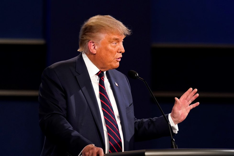 Předvolební debata v USA: Americký prezident Donald Trump (29. 9. 2020)
