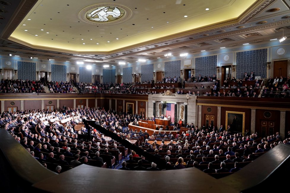 Donald Trump přednesl projev o stavu unie (4. 2. 2020)