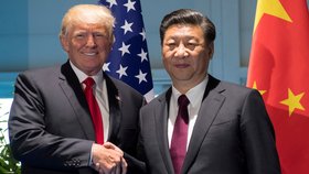 Setkání amerického prezidenta Donalda Trumpa a čínského prezidenta Si Ťin-pchinga v Německu 8. července 2017