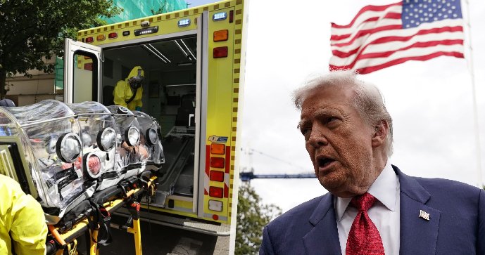Donald Trump je k ebole nesmiřitelný.
