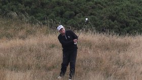Americký prezident Donald Trump na golfu ve Skotsku (15. 7. 2018)