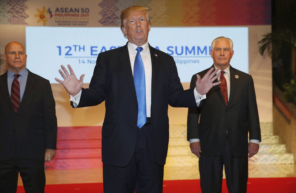 Trump ve filipínské Manile na summitu Sdružení zemí jihovýchodní Asie ASEAN.