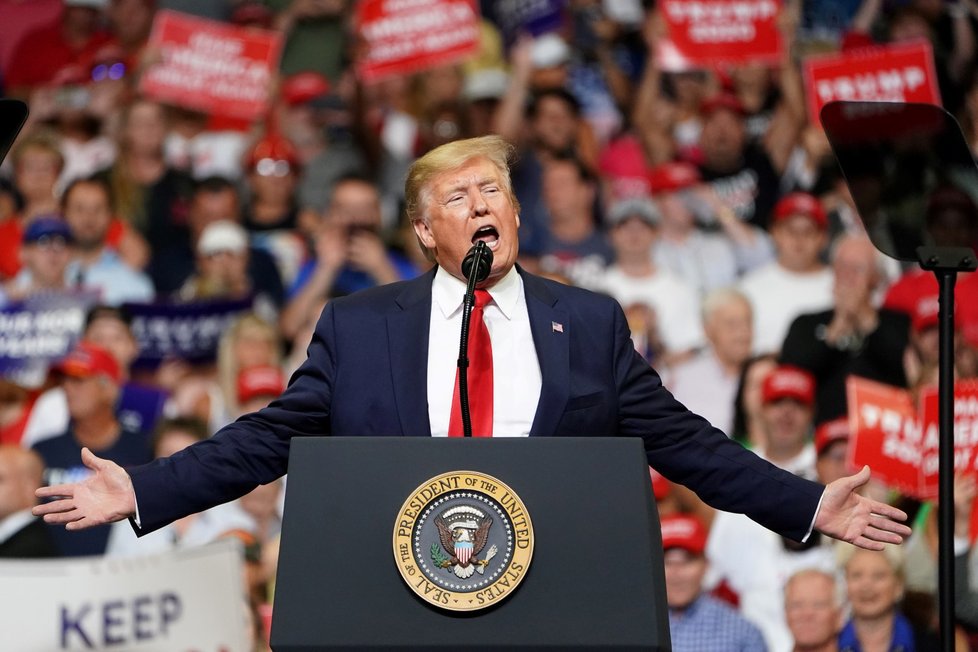 Donald Trump v Orlandu oficiálně zahájil kampaň za znovuzvolení. (19.6.2019)
