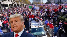 Trump potěšil své voliče: Při cestě na golf v limuzíně kolem nich projížděl krokem