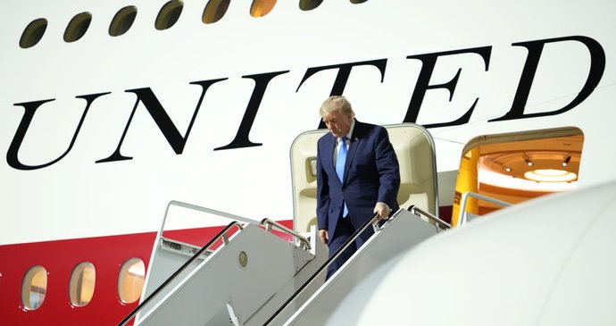 Americký prezident Donald Trump v Los Angeles (5.8.2026)