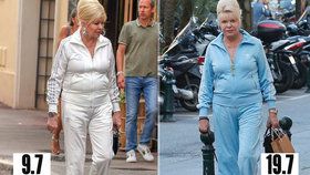 Ivana Trump bez make-upu v St. Tropez: Jiná teplákovka, ale lodičky, rolexky a kabelka od Diora zůstávají!  