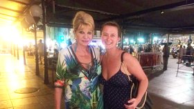 Ivana Trump na dovolené v Saint Tropez
