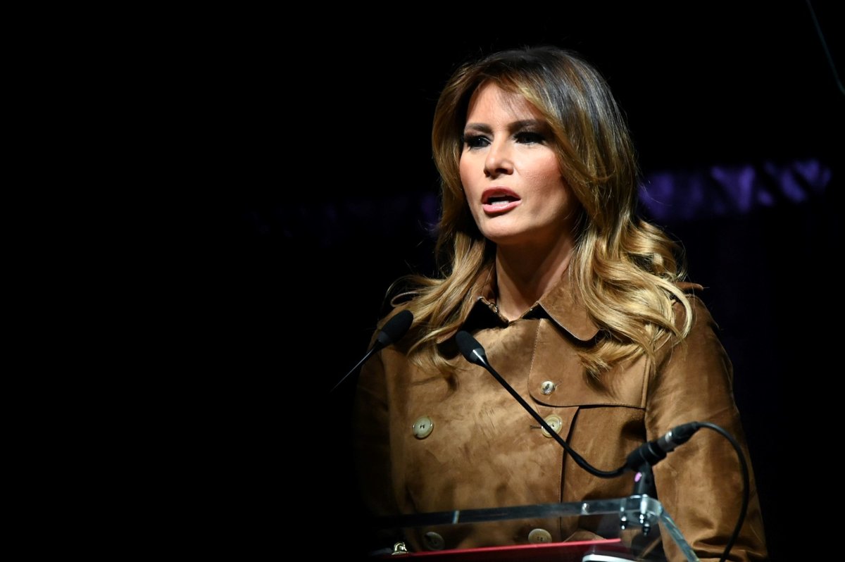 První dáma Melania Trumpová na summitu o drogové krizi v Baltimoru