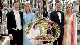 Ivanka Trumpová na svatbě jordánského prince: Poprask kvůli róbě v barvě duhy! 